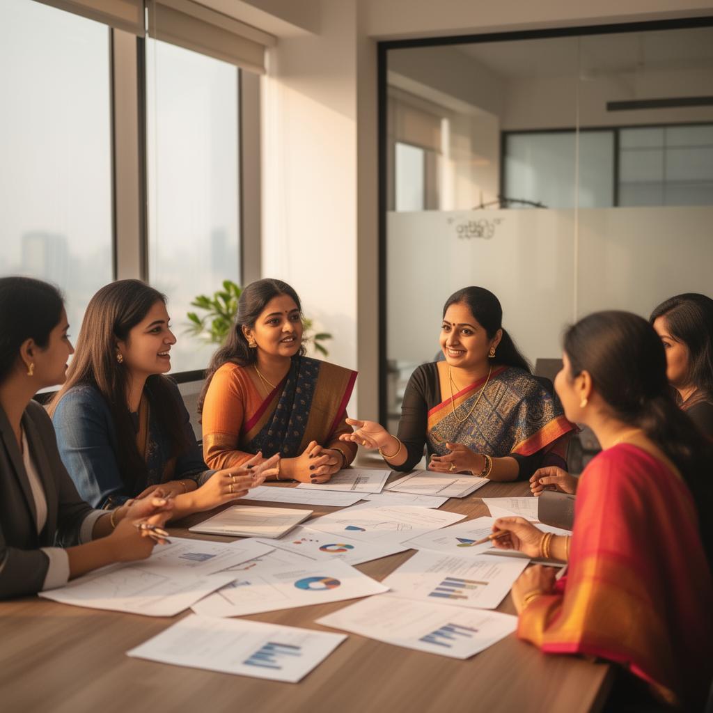 Women entrepreneurs in a business meeting